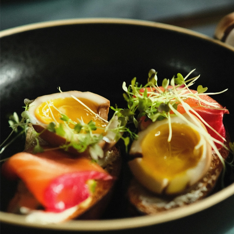 microgreens as garnish